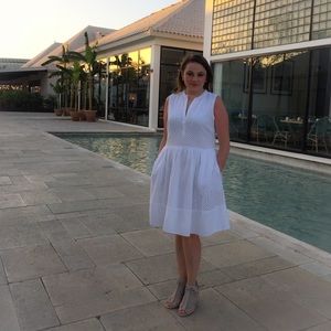 Banana Republic Eyelet Sleeveless A-Line Dress